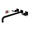 Kingston Brass KS6040CKL Wall Mount Tub Faucet, Matte Black KS6040CKL - alternate 1